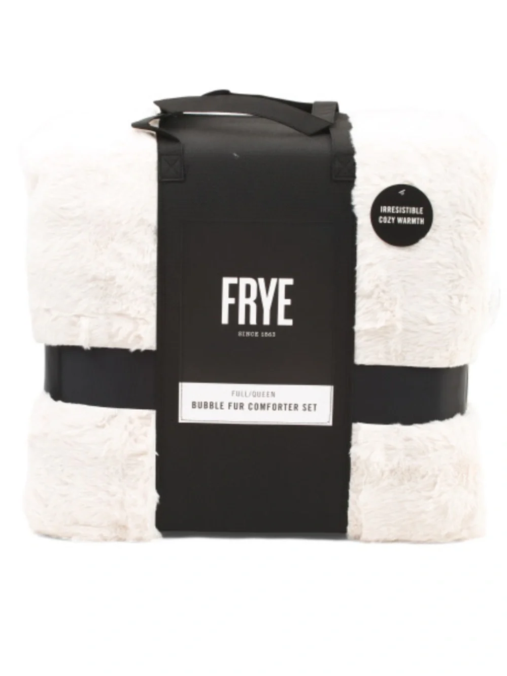 Frye Cream Bubble Faux Fur Comforter Set